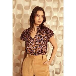 Caballero Women’s Medium Ruffle Sleeve Top